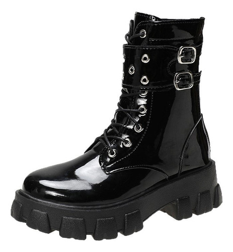 Zapatos Coreanos Head Boots Zq Para Mujer, Talla Grande, Cóm