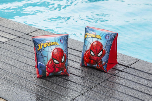 Flotador Brazos Piscina Bestway Spiderman Hombre Araña 98001 Color Multicolor