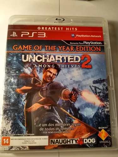 Jogo Ps3 Uncharted 2 Among Thieves Mídia