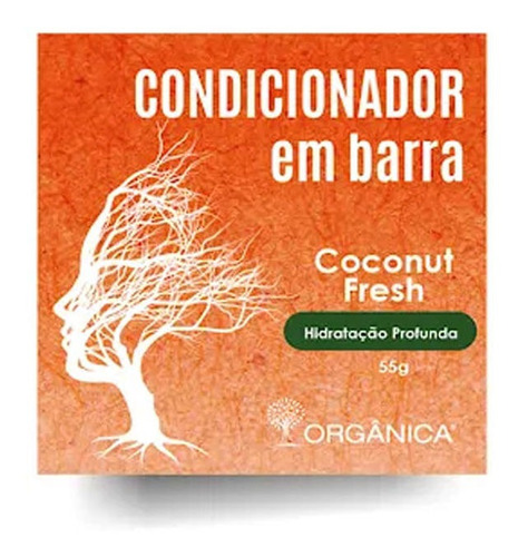 Orgânica Coconut Fresh Condicionador Em Barra 55g