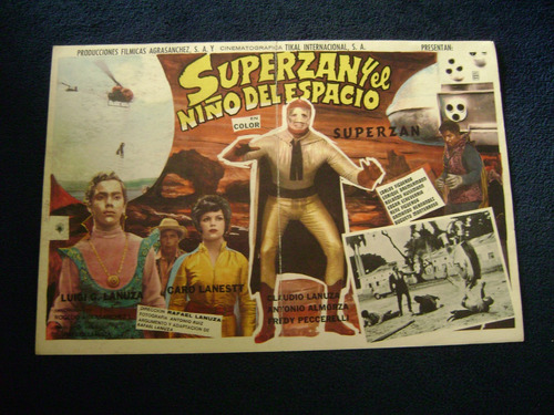 Superzan Y El Niño Del Espacio Cartel Poster 16.1.24 Luchas