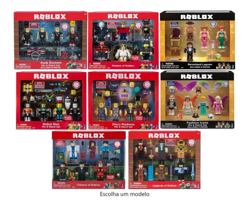 Escolha 1 Kit Personagens Roblox Virtual 100 Original Top Mercado Livre - brinquedos do roblox baratos