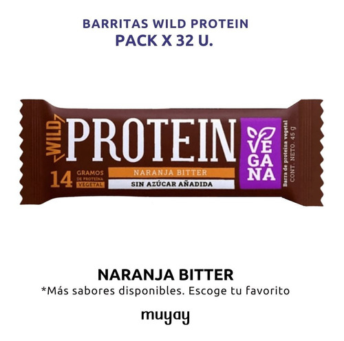 Pack X 32 Barritas Wild Protein 