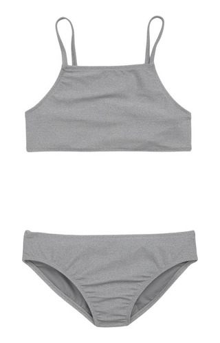 Bikini Niña Gap High-neck Gris