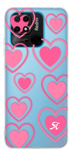 Funda Para Xiaomi Para Mujer Corazones Con Tu Letra Inicial