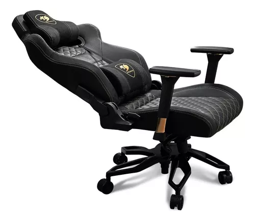 Cadeira de escritório Cougar Armor Titan Pro gamer ergonômica preto e  laranja com estofado de couro