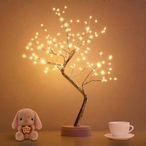 Lámpara Led De Mesa Para Bonsái Luz Nocturna Usb Batería