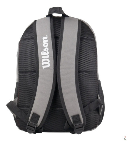 Mochila Wilson Urbana Deportes Porta Notebook Escolar Viaje Trabajo Gym Reforzada Color Gris