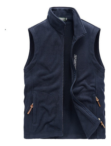 Chaqueta De Punto Informal Con Cuello Alto Para Hombre