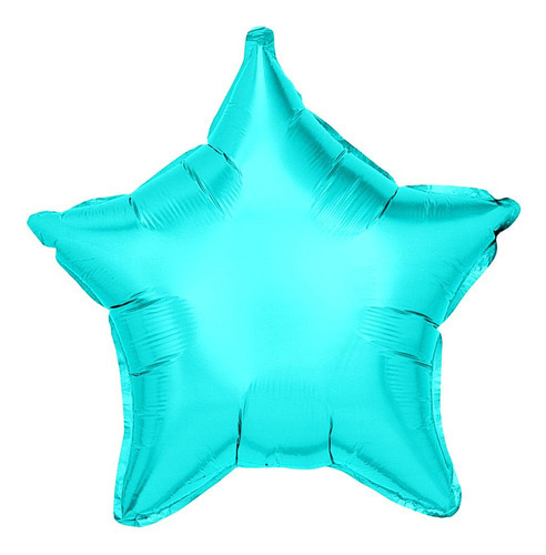 1 Balão Metalizado Azul Royal Formato De Estrela 60 Cm