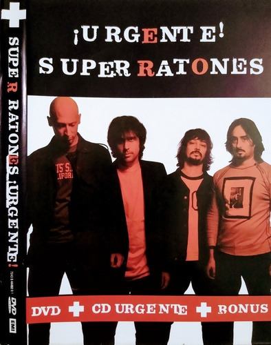Super Ratones Dvd + Cd + Bonus  ¡ Urgente ! Rock Nacional 