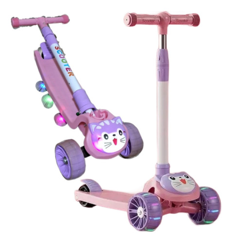 Scooter Kawaii Para Niños Musical Y Luces 