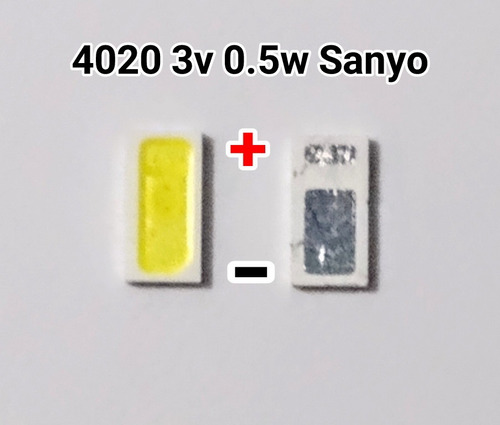 100 Leds 4020 3v 0.5w Sanyo