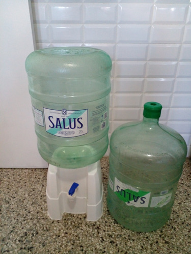 Dispensador Agua 20 Litros Más 2 Bidónes Salus Vacíos 