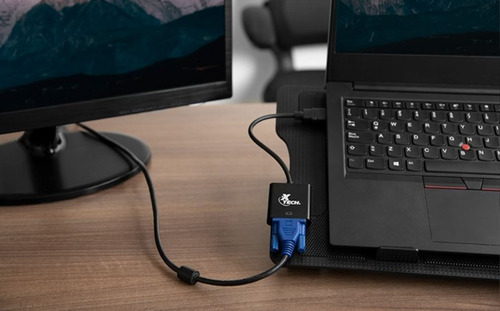 Imagen 3 de 9 de Cable Adaptador De Video Hdmi Macho A Vga Hembra 1080p Hd