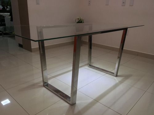 Base De Mesa Em Aço Inox 