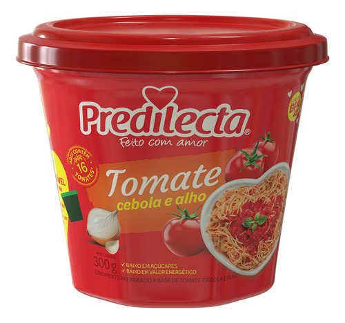 Extrato De Tomate Com Cebola E Alho Bowl 300g Predilecta