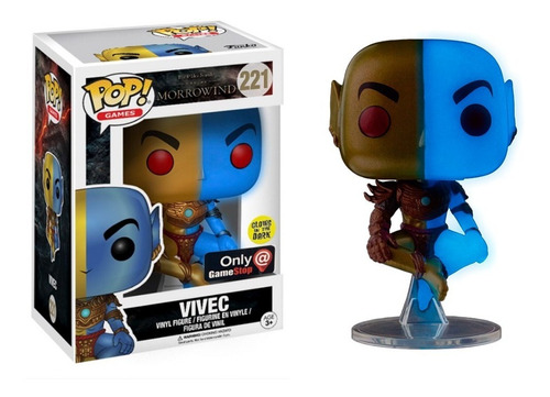 Vivec Glow Funko Pop 221 The Morrowind Exclusivo De Gamestop