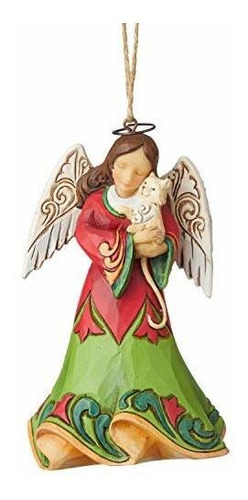 Enesco Jim Shore Heartwood Creek Angel Con Adorno Colgante D