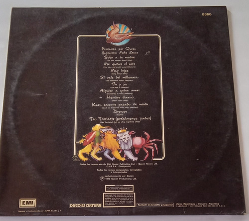 Queen One Day At The Races Freddie Mercury Estándar (Usado)