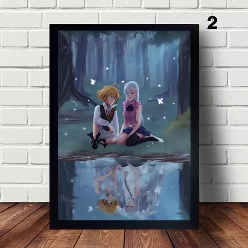 Quadro Decorativo A4 Anime Nanatsu no Taizai