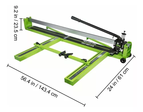 Cortador de azulejos VEVOR de 47 pulgadas, cortador manual de azulejos,  marco de acero, máquina de corte de azulejos con guía láser y cortador de