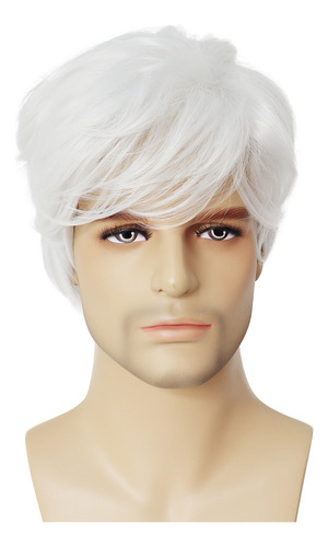 Peluca Sintética Para Hombre Hombre, Mezcla Corta, Pelo Para