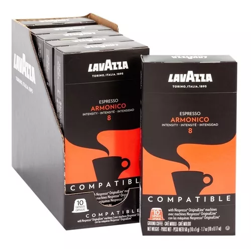 60 Cápsulas Lavazza 2x Armónico + 2x Deciso + 2x Lungo Leggero Compatible  con Nespresso