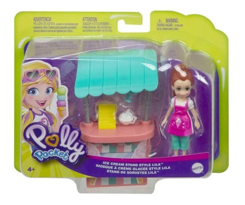 Polly Pocket, Puesto Helados De Lila - Mattel Gwd82