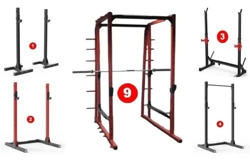 Imagen 6 de 8 de Rack Squat Premium Soporte Sentadilla Pecho Gym (nuevo)