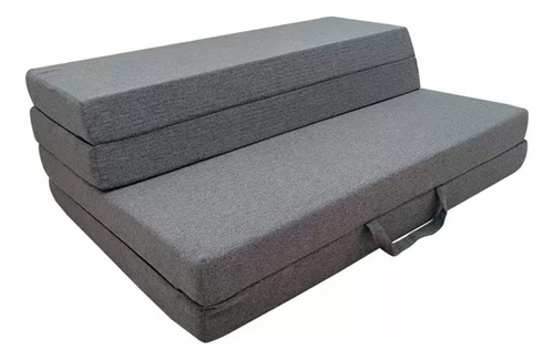 Colchón Plegable Novaform Versamat + Bolsa De Almacenam Gris