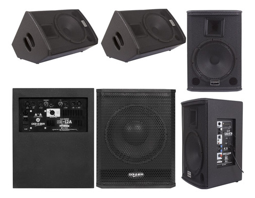 2 Par Caixa 10p Ativa+passiva+sub 12p Ativo E Passivo 800w