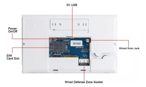 Kit Alarma Inteligente Con Pantalla Táctil Wifi Gsm - Smart