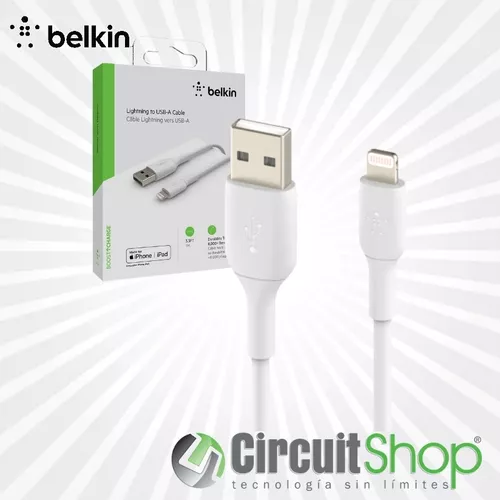 Cable Apple Lightning a USB-A 1m - Blanco