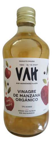 Vinagre De Manzana Orgánico 500ml Hernandezplaza