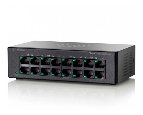 Switch Cisco Sf110d-16 16 Puertos Lan Plug & Play