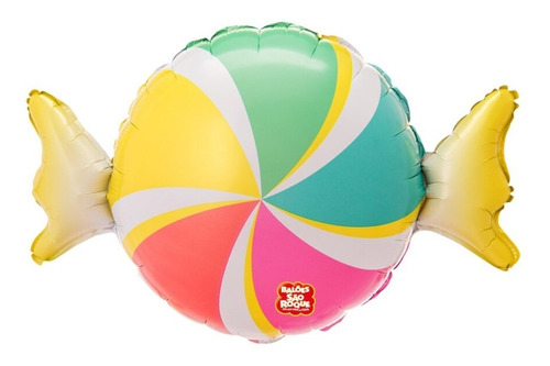 Balão - Bexiga Metalizado 3 D - Balinha Colorida