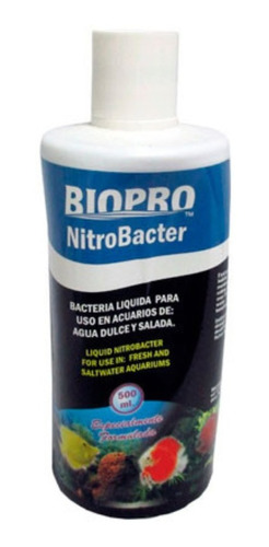 Biopro Bacteria Liquida Para Acuarios. 500 Ml.