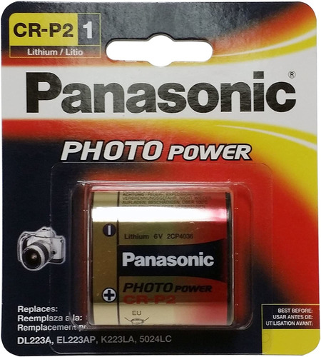 Panasonic Cr-p2 Pa/1b Photo Power Bateria De Litio Cr-p2  