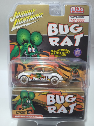 Beetle Rat Fink White Lightning Chase Johnny Lightning 1.64 