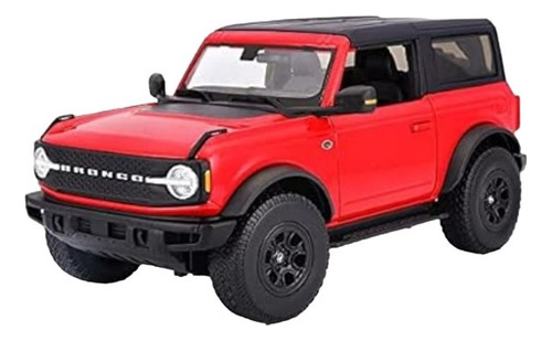  Ford Bronco Wildtrak 2021 Color Rojo Maisto Escala 1:18