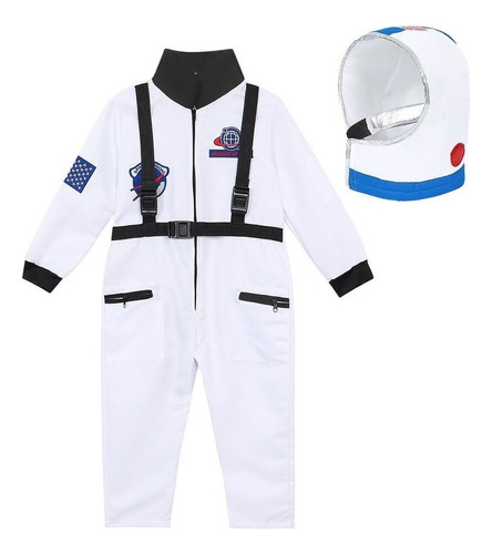 Disfraz De Traje Espacial De Astronauta Con Casco Para Niño