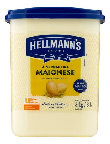Maionese Hellmann's Balde 3kg
