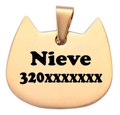 Placa Grabada Para Tus Mascotas Gatos, Perros