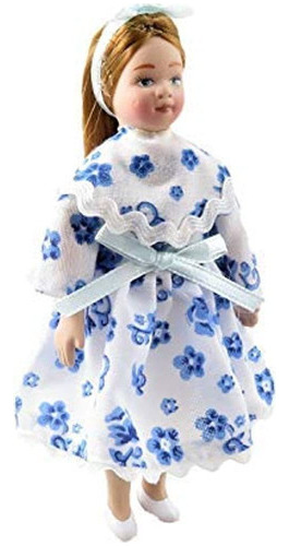 Melody Jane Dolls House Niña Moderna En Vestido De Fiesta Es