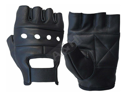 Guante De Cuero Motocicleta Guantes De Conducción De C...