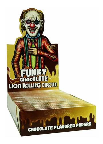 Caixa De Seda Chocolate Lion Rolling Circus 1 1/4