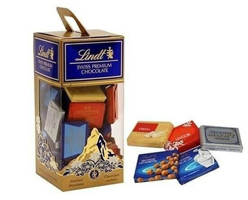 Chocolate Sortido Cremoso Swiss Premium Lindt Caixa 500g