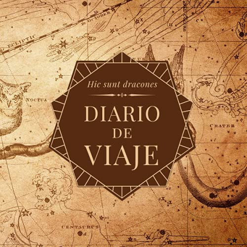 Diario De Viaje: Vintage - Mapa Del Mundo Antiguo Cuaderno D