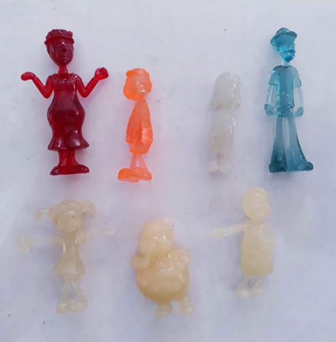 Figuras Del Chavo Del Ocho Bootleg Transparente C7 (Usado)